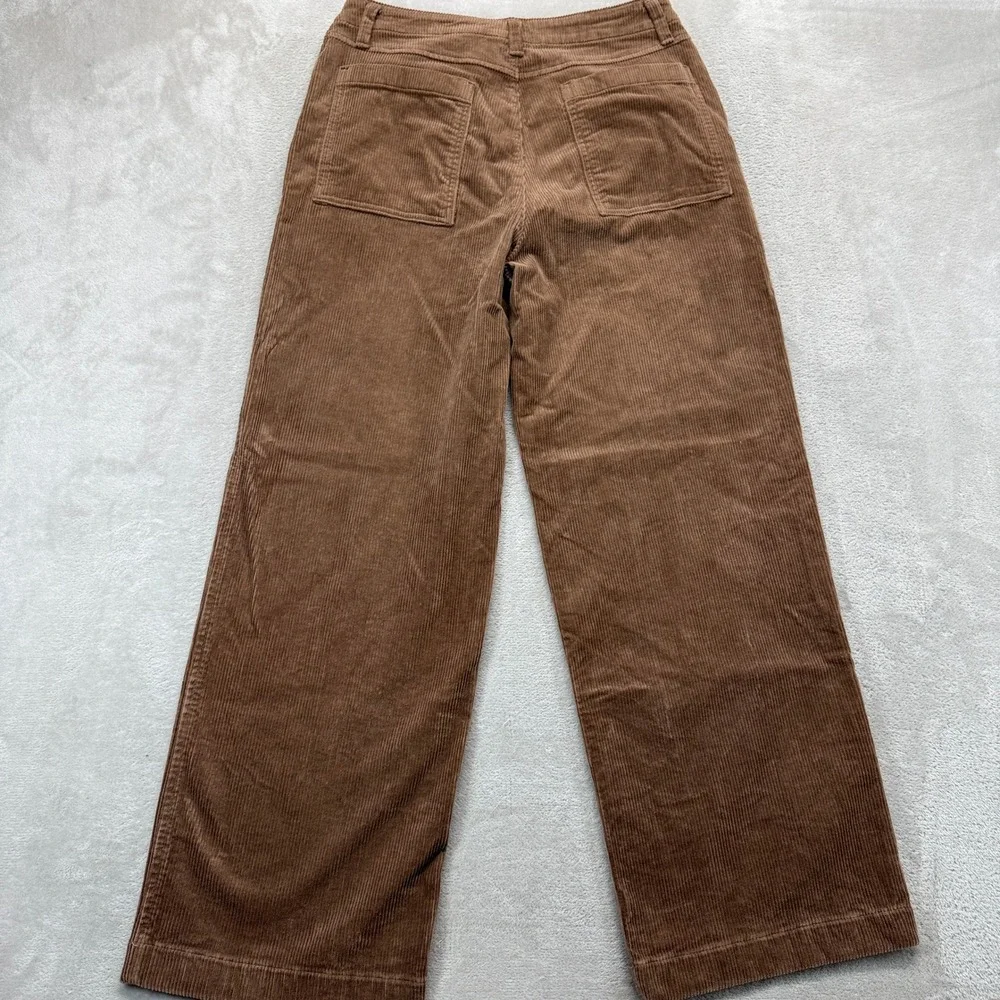 Vintage Gap Pants Women's 6 Corduroy Brown Wide Leg Hi Rise Casual Retro Trouser